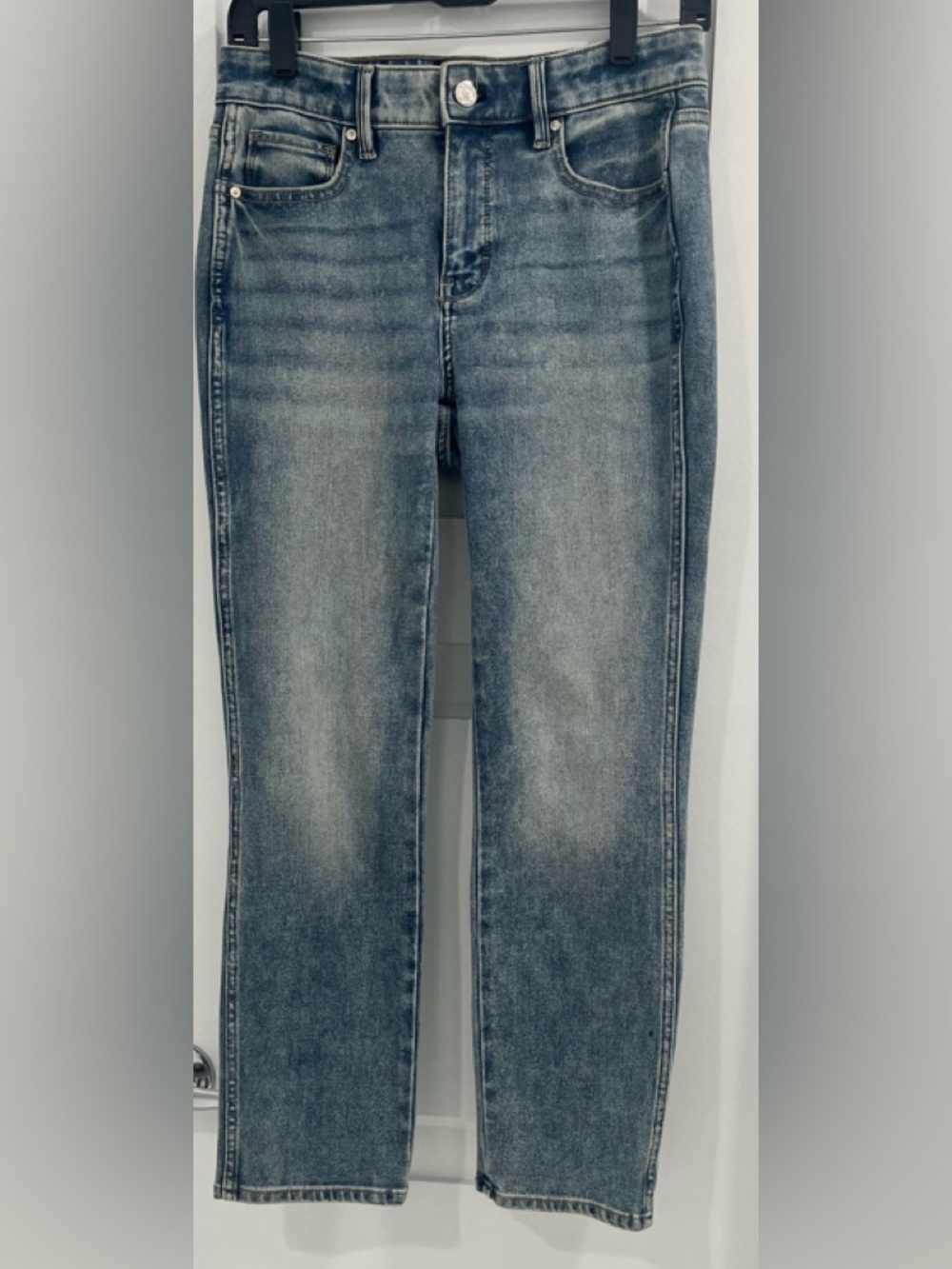 White House Black Market High-Rise Straight Jeans, Size 2